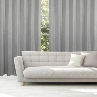Das Home Κουρτινα Με Κρικους 140Χ270 2237 Γκρι Ανοιχτο Γκρι Ανοιχτο