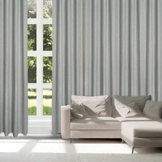 Das Home Κουρτινα Με Κρικους 140Χ270 2252 Γκρι Γκρι