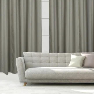 Das Home Κουρτινα Με Κρικους 140Χ270 2259 Γκρι Γκρι