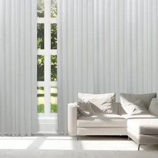 Das Home Κουρτινα Με Κρικους 300Χ265 2220 Λευκο Λευκο