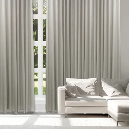 Das Home Κουρτινα Με Κρικους 300Χ265 2221 Γκρι Γκρι