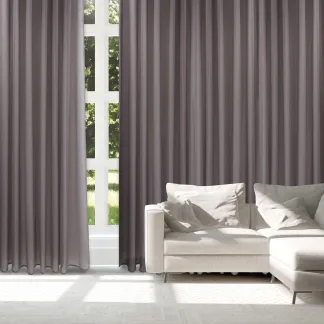 Das Home Κουρτινα Με Κρικους 300Χ265 2224 Μωβ Μωβ