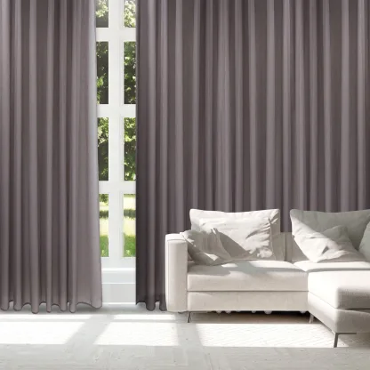Das Home Κουρτινα Με Κρικους 300Χ265 2224 Μωβ Μωβ