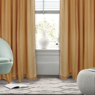 Das Home Κουρτινα 450Χ270 Με Τρεσα 2195 Ωχρα Ωχρα