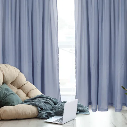 Das Home Κουρτινα 450Χ270 Με Τρεσα 2199 Σιελ Σιελ