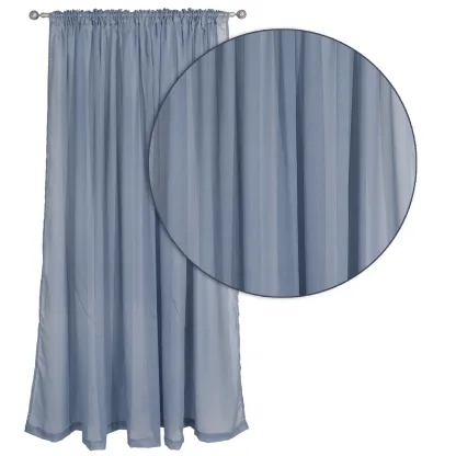 Das Home Κουρτινα 450Χ270 Με Τρεσα 2199 Σιελ Σιελ