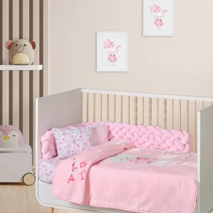 Das Baby Κουβερτα Velour 110X140 Relax 4917 Pink Pink