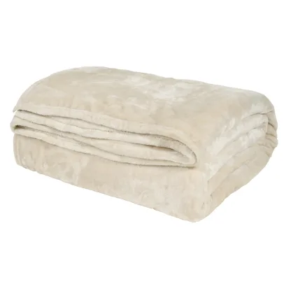 Das Home Κουβερτα Velour Υπερδιπλη 1341 Ιβουαρ Ιβουαρ