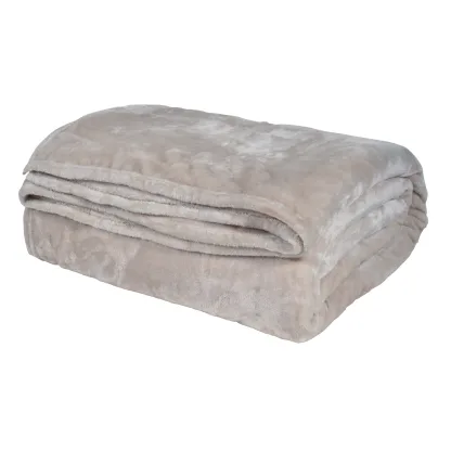 Das Home Κουβερτα Velour Υπερδιπλη 1345 Μπεζ Μπεζ