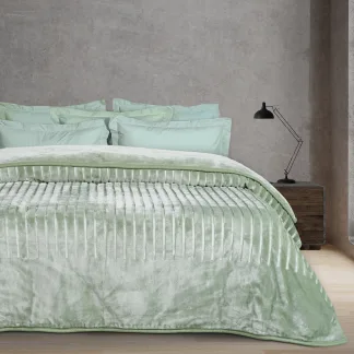 Das Home Κουβερτα Velour Υπερδιπλη 1360 Dark Mint Dark Mint