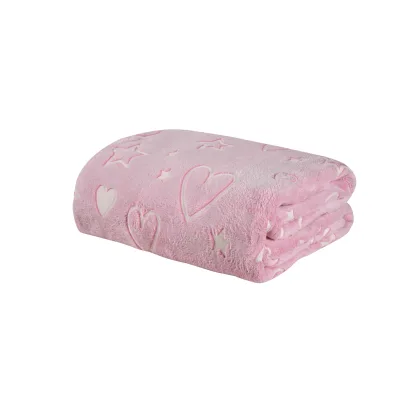 Das Kids Κουβερτα Fleece 160Χ220 4898 Fuschia - White Fuschia - White