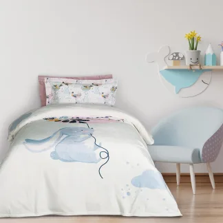 Das Kids Κουβερτα Fleece 160Χ220 4915 Light Blue - Mint - Pink Light Blue - Mint - Pink