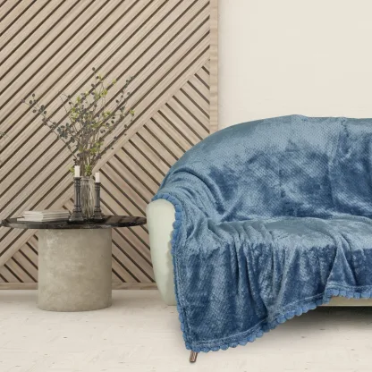 Das Home Κουβερτα Fleece 130Χ170 1186 Dusty Blue Dusty Blue