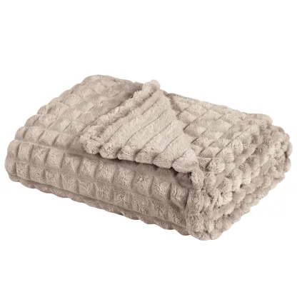 Das Home Κουβερτα Fleece 130Χ170 1357 Taupe Taupe
