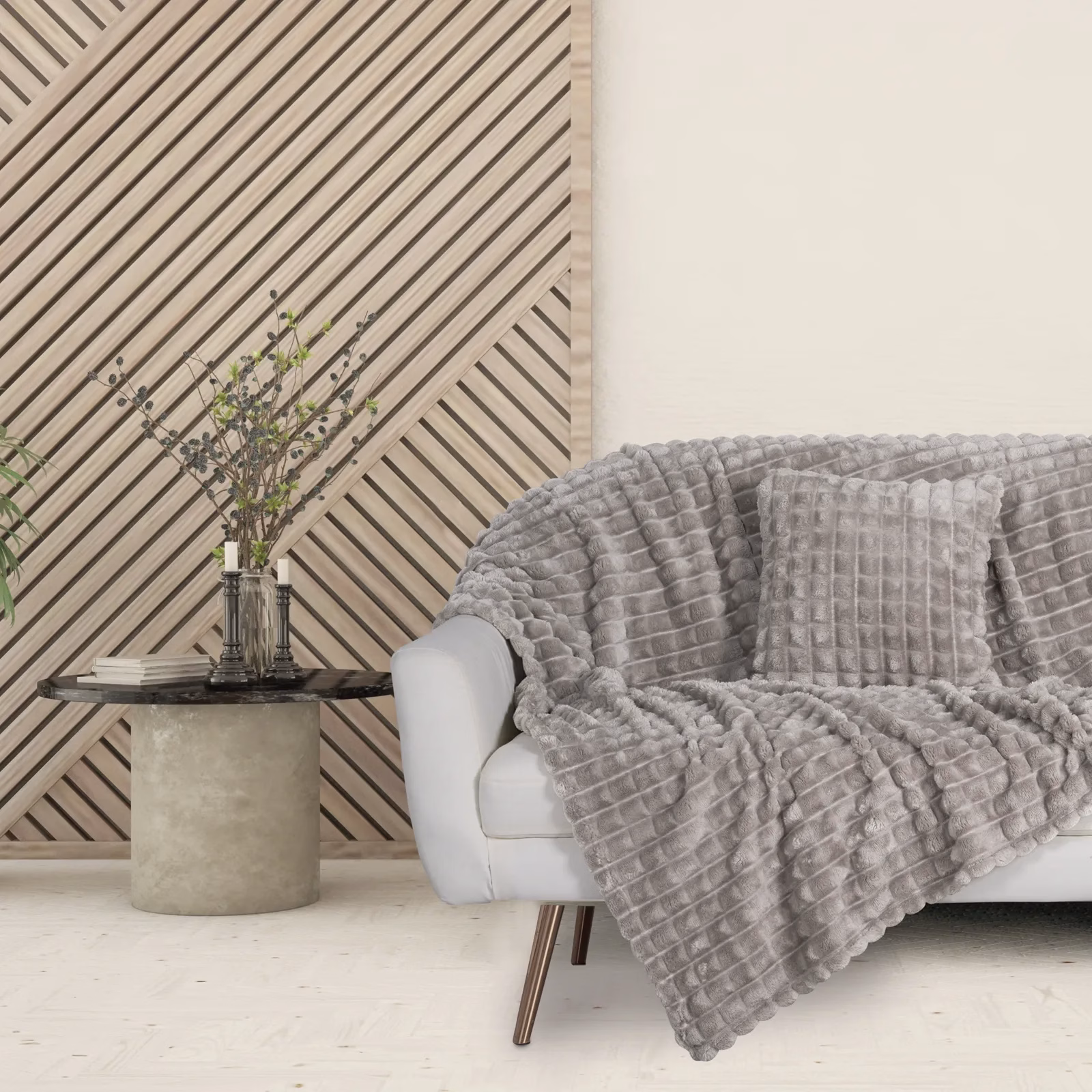 Κουβερτα Fleece 130χ170 1359 Grey Κουβερτα Fleece 130χ170 1359 Grey