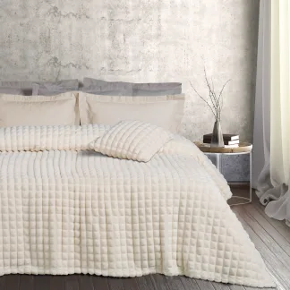 Das Home Κουβερτα Fleece 220Χ240 1356 Ivory Ivory