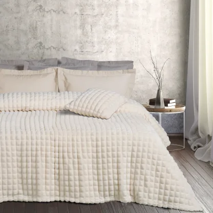 Das Home Κουβερτα Fleece 220Χ240 1356 Ivory Ivory