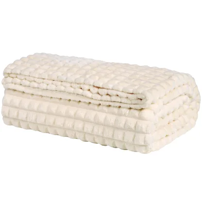 Das Home Κουβερτα Fleece 220Χ240 1356 Ivory Ivory