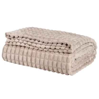 Das Home Κουβερτα Fleece 220Χ240 1357 Taupe Taupe