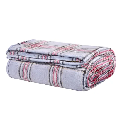 Das Home Κουβερτα Fleece 220Χ240 1362 Grey - Red Grey - Red