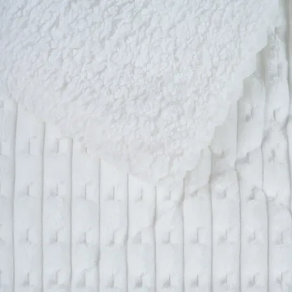 Das Home Κουβερτοπαπλωμα Sherpa Μονο 1176 White White