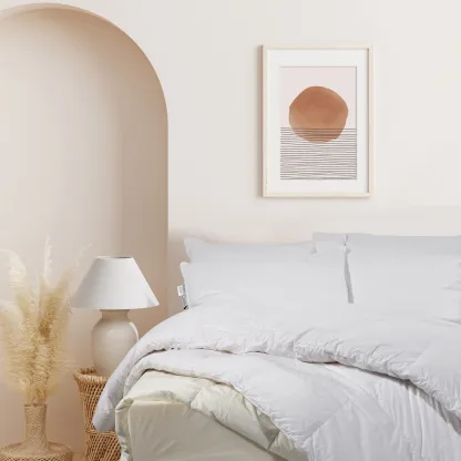 Das Home 6040 Παπλωμα Πουπουλενιο Classic 160Χ220 White White