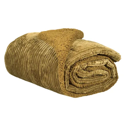 Das Home Κουβερτοπαπλωμα Sherpa Υπερδιπλο 1180 Olive Olive