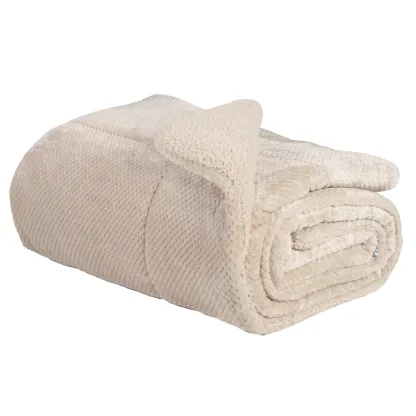 Das Home Κουβερτοπαπλωμα Sherpa Υπερδιπλο 1181 Beige Beige