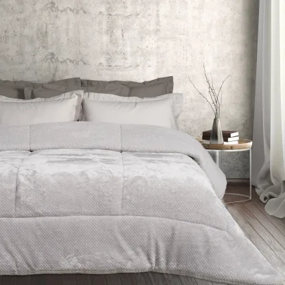 Das Home Κουβερτοπαπλωμα Sherpa Υπερδιπλο 1182 Ice Grey Ice Grey