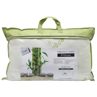 Das Home Μαξιλαρι Memory Foam Bamboo 45X65 Comfort 1044 White White