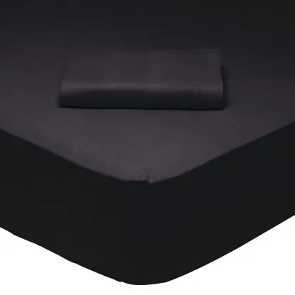 Das Home 1015 Σεντονι Υπερδιπλο Με Λαστιχο Black Black Black
