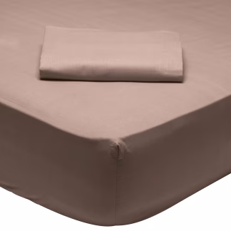 1003 Σεντονι Ημιδιπλο Με Λαστιχο 120*200+35 Dark Nude Dark Nude