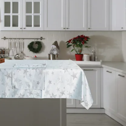 Das Home Christmas Τραπεζομαντηλο 140Χ220 0719 Ασημι - Ιβουαρ Ασημι - Ιβουαρ