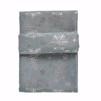 Christmas Runner 45χ140 0714 Ασημι, Γκρι