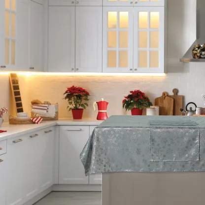 Das Home Christmas Runner 45Χ140 0714 Ασημι - Γκρι Ασημι - Γκρι