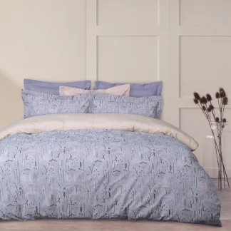 Das Home Σετ Σεντονια Μονα Με Λαστιχο Casual 5416 Λιλα - Μαυρο - Μπεζ Λιλα - Μαυρο - Μπεζ
