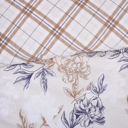 Das Home Σετ Σεντονια Μονα Με Λαστιχο Casual 5422 Blue - Taupe Blue - Taupe