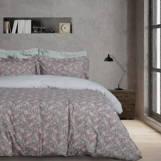 Das Home Σετ Σεντονια Μονα Με Λαστιχο Casual 5423 Coral - Khaki Coral - Khaki