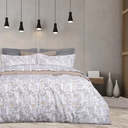 Das Home Σετ Σεντονια Μονα Daily 9624 Grey - Taupe - White Grey - Taupe - White
