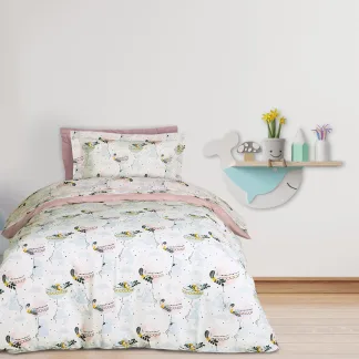 Das Kids Σετ Σεντονια Μονα 4915 Light Blue - Mint - Pink Light Blue - Mint - Pink