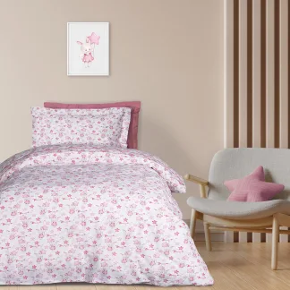 Das Kids Σετ Σεντονια Μονα 4917 Pink - White Pink - White