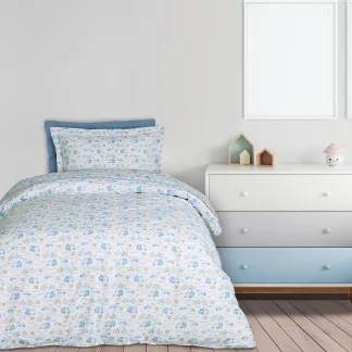 Das Kids Σετ Σεντονια Μονα 4918 Blue - Ochre - White Blue - Ochre - White