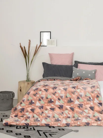 Palamaiki Κουβέρτα Ημίδιπλη 160x220 Blake Pink