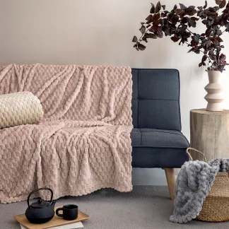 Palamaiki Κουβέρτα Fleece 160x220 ASTER BEIGE BEIGE