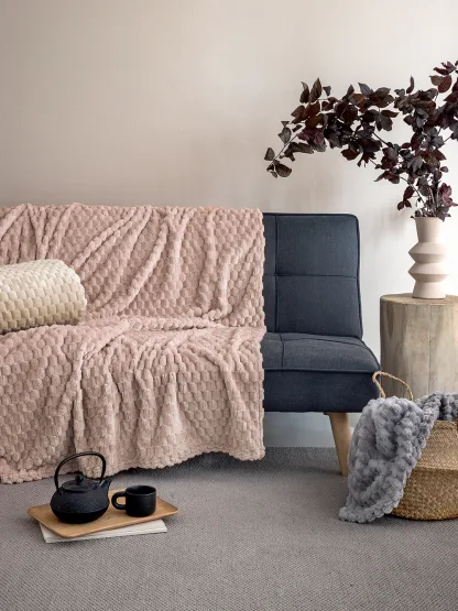Palamaiki Κουβέρτα Fleece 160x220 ASTER BEIGE BEIGE