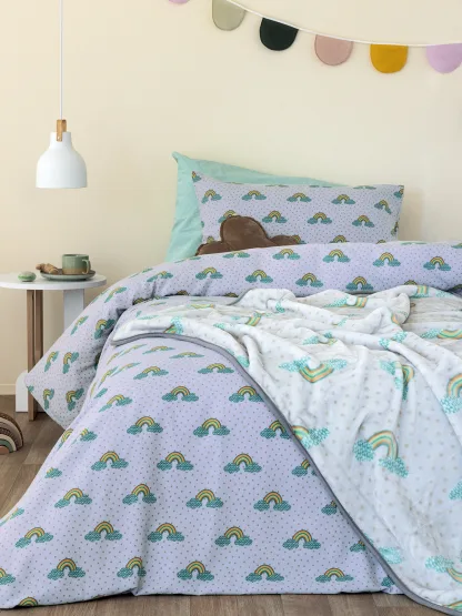 Palamaiki Σετ Μονά Σεντόνια Floufi 170x265 FF103 Χωρίς Λάστιχο