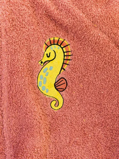 Palamaiki Μπουρνούζι με Κουκούλα Kids Bath TAMI PEACH 6-8