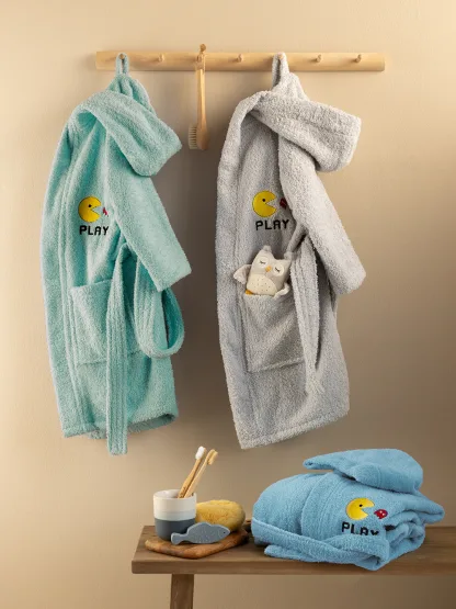 Palamaiki Μπουρνούζι με Κουκούλα Kids Bath PAC AQUA 8-10