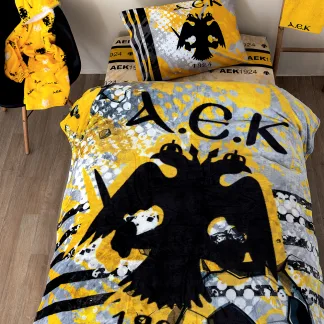 Palamaiki Κουβέρτα Fleece Μονή DG 160x220 AEK