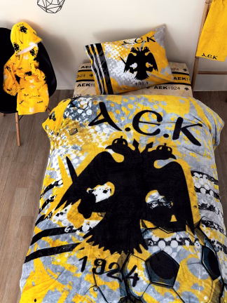 Κουβέρτα Fleece Μονή DG 160x220 AEK Κουβέρτα Fleece Μονή DG 160x220 AEK